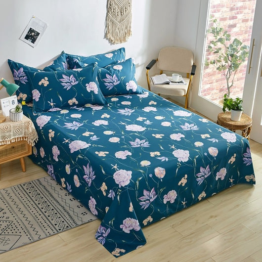Sábanas de Algodón Estampado Doble y Individual - Image 28