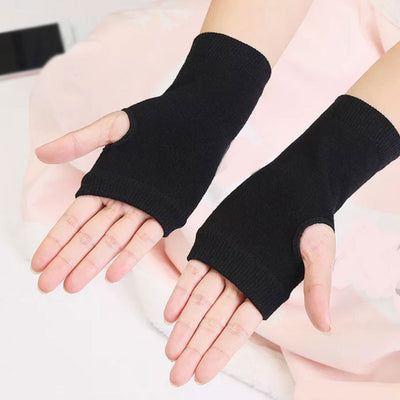 Guantes Deportivos sin Dedos de Algodón - Mitones Tejidos para Invierno - Image 8