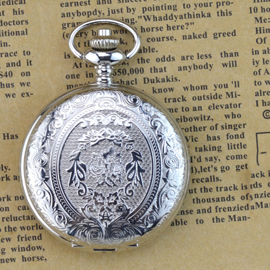 Reloj de Bolsillo Retro para Mujer con Diseño Hueco y Bolsillo