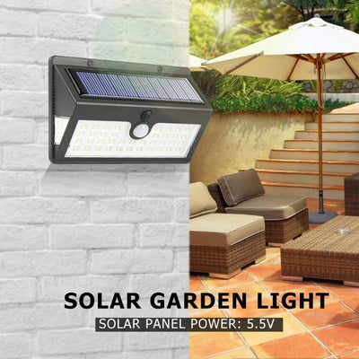 Lámpara Solar de Pared con Sensor de Movimiento Tres Caras