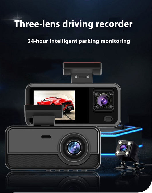 Grabadora Dashcam Triple 1080p HD con 3 Lentes - Image 8