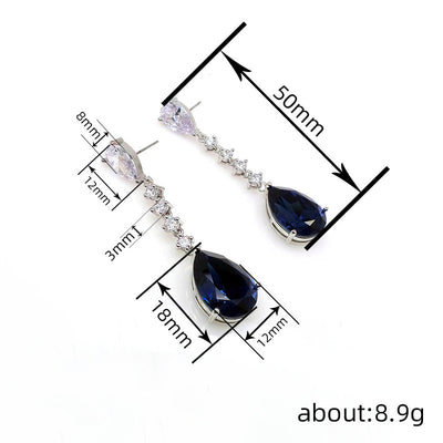 Aretes de Lujo Minimalista con Gota de Agua - Estilo Europeo y Americano - Image 4