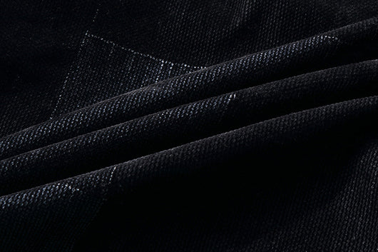 Chaqueta Denim Vintage con Paneles Texturizados para Hombre - Image 5