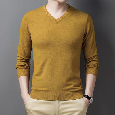 Suéter de Lana Merino con Cuello en V para Primavera - Image 4