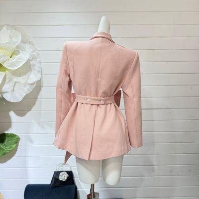 Chaqueta de Patchwork con Cuello Tipo Smoking y Botones - Manga Larga - Image 7