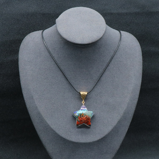 Colgante de Cristal Curativo Reiki con Piedra Natural para 7 Chakras - Image 111
