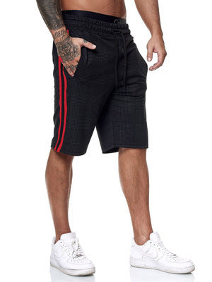 Pantalones Cortos de Cuadros para Hombre - Estilo Slim Fit Playa - Image 8