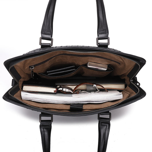 Bolso Tejido Casual Coreano para Hombre - Porta Documentos - Image 3
