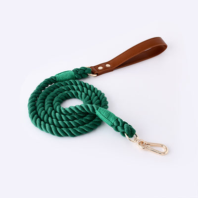 Juego de Collar y Correa para Perros Medianos y Grandes en Cuero y Algodón Tejido - Image 43