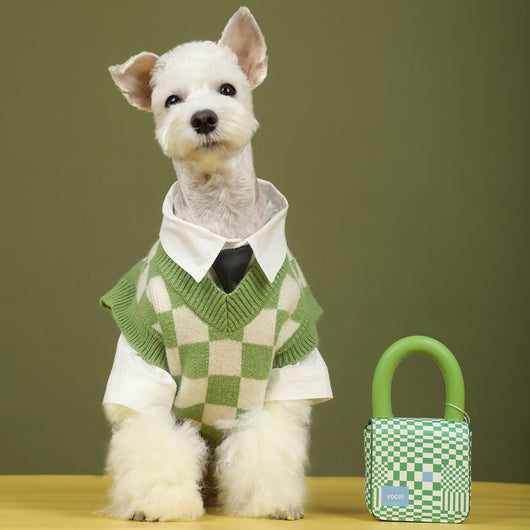 Suéter Cuadriculado para Mascotas Otoño e Invierno - Image 10