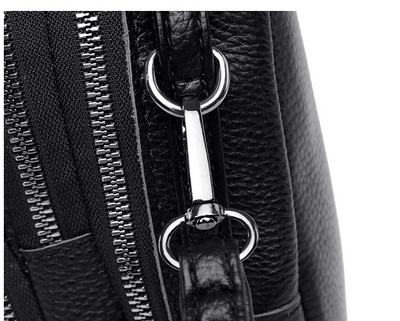 Bolso Bandolera de Cuero Multicapa - Diseño Minimalista y Funcional - Image 11