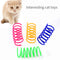 Juguetes para Gatos Resortes Coloridos de Acero Resistente
