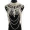 Exaggerated Pearl Shawl Necklace Shawl necklace