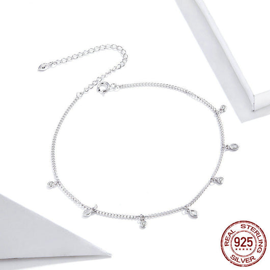 Pulsera de Tobillo de Plata con Borlas - Diseño Minimalista - Image 8