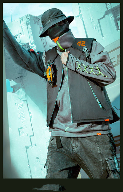 Chaleco Corto Funcional con Estilo Punk y Aislamiento de Algodón - Image 5
