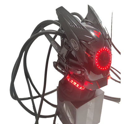 Máscara Cyber Futurista con Lámpara LED Trenzada - Image 2