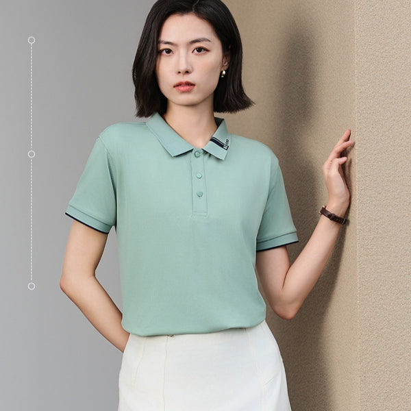 Polo Fresco de Manga Corta con Diseño Moderno