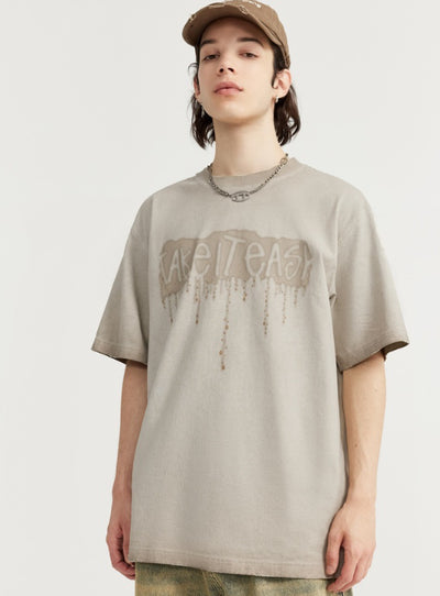 Camiseta Hombre Estilo Vintage con Estampado Silicon Lavado - Image 6