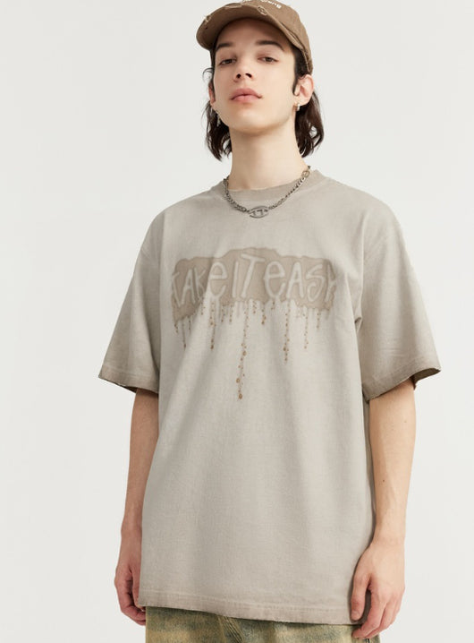 Camiseta Hombre Estilo Vintage con Estampado Silicon Lavado - Image 6