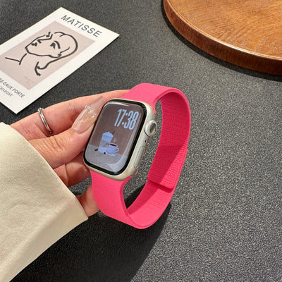 Correa Magnética para iWatch S10 Patrón Litchi Silicona Suave - Image 34