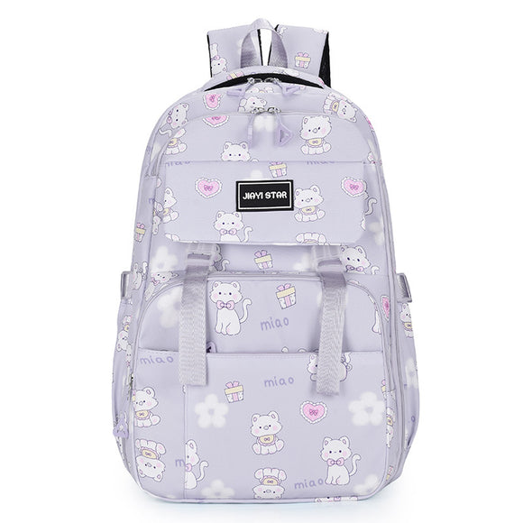 Mochila de Gran Capacidad con Estampado de Conejo Cartoon