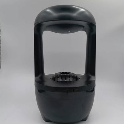 White anti-gravity water drop humidifier with a unique open-frame design and ribbed top, ideal for modern spaces. - Image 5