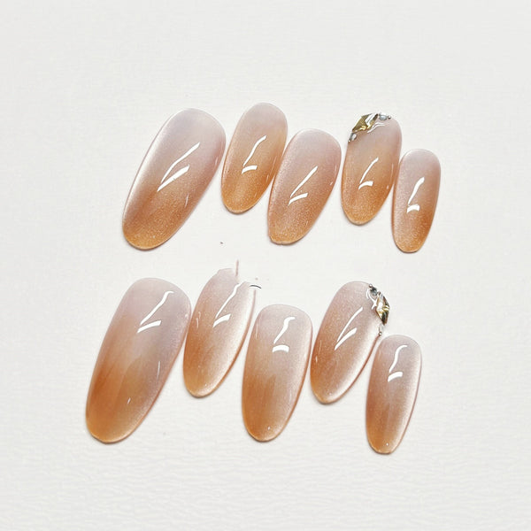 Pegatinas de Uñas Blancas de Temperamento Premium