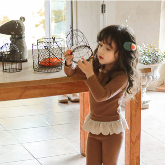 Blusa Infantil Estilo Occidental con Detalles de Orejas de Madera - Image 9