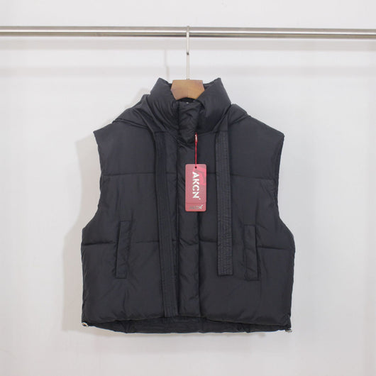 Chaleco Deportivo Mujer con Capucha y Cinta Decorativa - Image 10