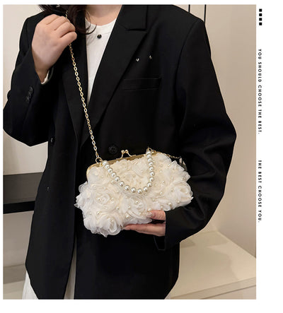 Bolso Tipo Shell con Broche Floral para Cenas Elegantes - Image 18