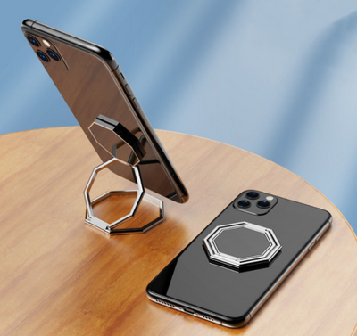 Soporte Metálico Plegable para Teléfono y Tablet con Anillo Adhesivo - Image 7