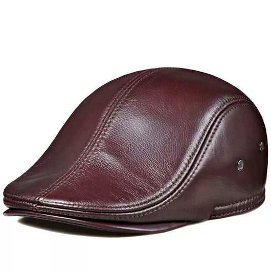 Boina de Cuero Genuino Premium - Gorra Estilo Pato en Piel Vacuno - Image 5