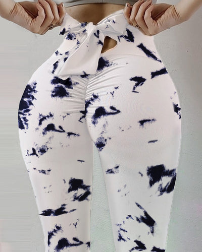 Leggings Deportivos Elásticos Estampados con Detalle de Moño - Image 22