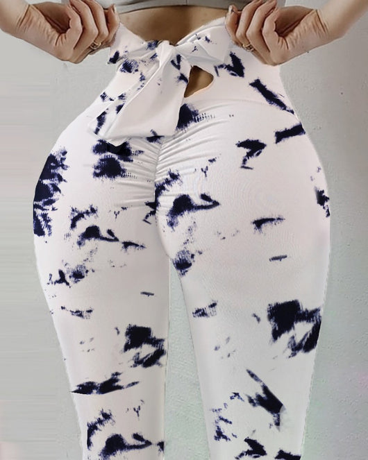 Leggings Deportivos Elásticos Estampados con Detalle de Moño - Image 22
