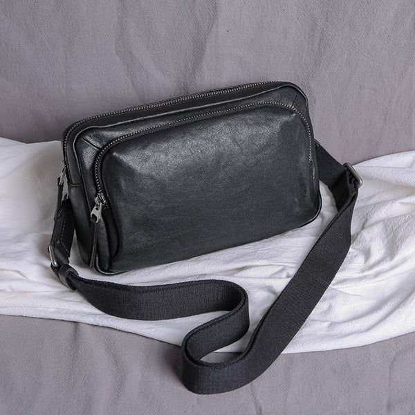Bolsa de Cuero para Hombre con Gran Capacidad y Múltiples Compartimentos