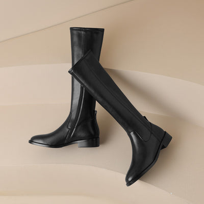 Botas Altas para Mujer con Tacón Medio y Punta Redonda - Image 8