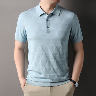 Camiseta Manga Corta Hombre Ice Silk Transpirable Secado Rápido - Image 7