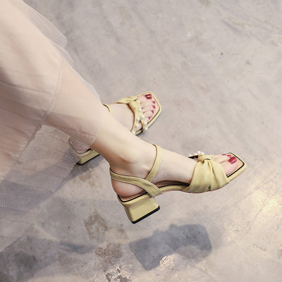 Sandalias de Tacón Alto Estilo Hada Delicado - Tendencia Femenina - Image 10