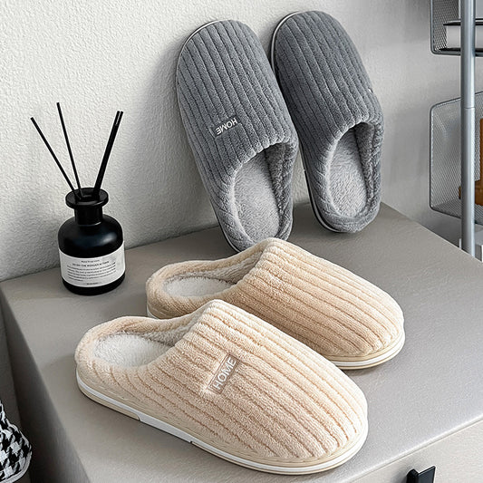 Pantuflas de Algodón Cálidas con Suela Antideslizante para Pareja