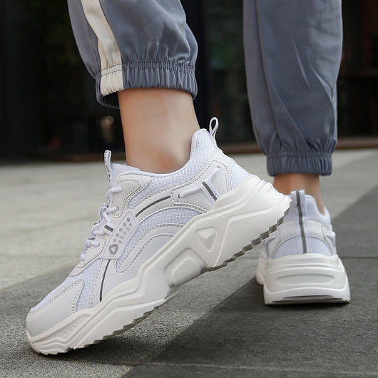 Zapatillas Deportivas Gruesas Blancas para Mujer - Estilo Trendy Casual Primavera Verano - Image 12