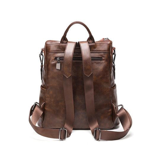 Mochila de Cuero Engrasado Premium - Viajes y Uso Diario - Image 3