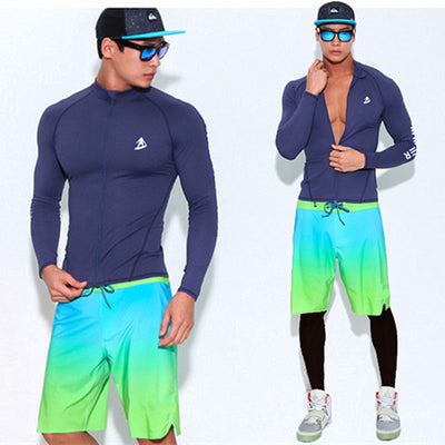 Traje de Baño Manga Larga con Protección Solar para Hombre - Image 4