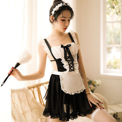 Conjunto Sensual Transparente Estilo Sirvienta para uso en Ecuador - Image 10