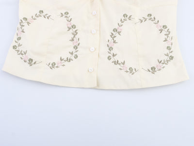 Blusa de Tirantes Bordada en Popelina - Estilo Europeo Minimalista - Image 14