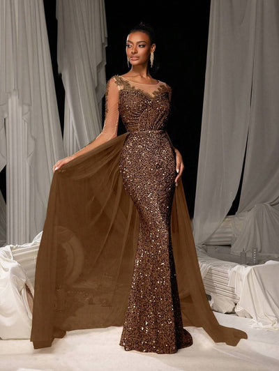 Vestido de Fiesta con Encaje para Mujer - Elegancia Nocturna - Image 21