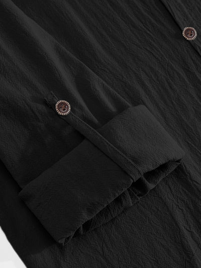 Traje Overol Lino con Solapa y Mangas Largas - Image 47