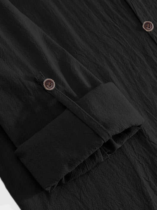 Traje Overol Lino con Solapa y Mangas Largas - Image 47