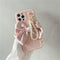 Funda para Celular con Cadena de Perlas y Moño