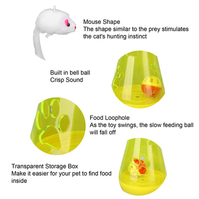 Juguete Interactivo para Gatos con Campana, Pelota y Ratón de Peluche - Image 17