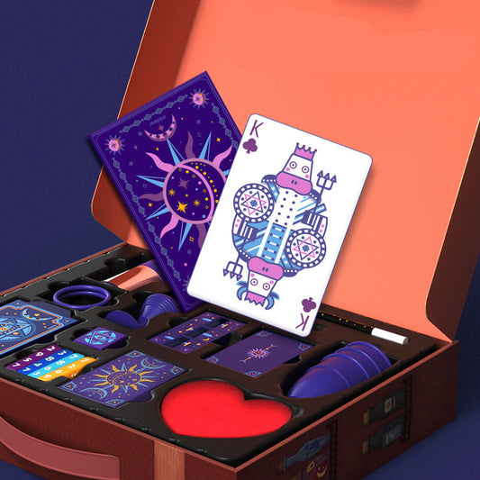 Caja de Trucos Mágicos Infantiles - Set de Magia y Póker